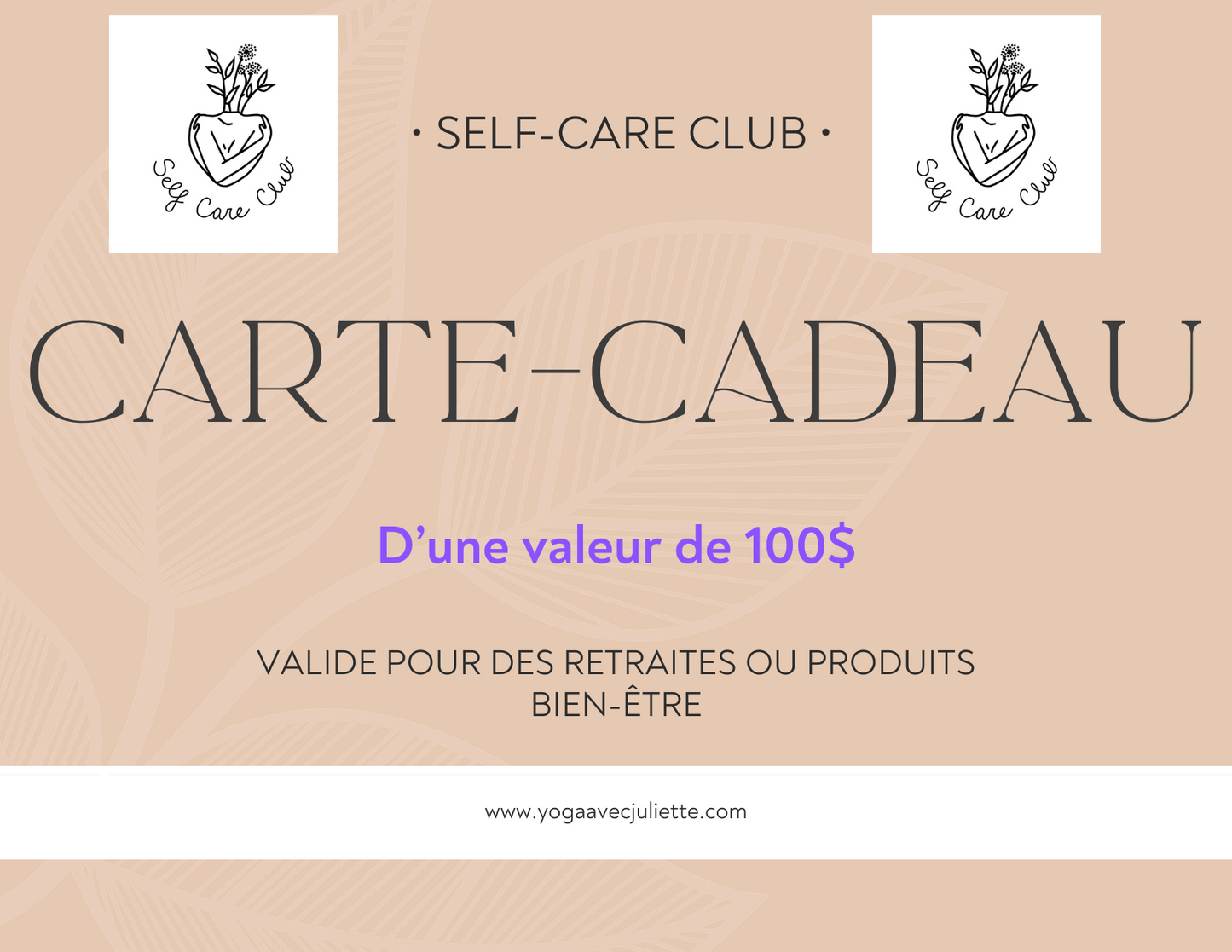 Carte-cadeau Self-Care Club